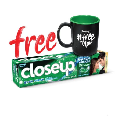 CloseUp Menthol Toothpaste 145g + Mug (B2 50Tk OFF)