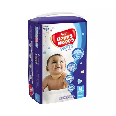 Fresh Happy Nappy Pant Diaper M (7-12kg) 40pcs