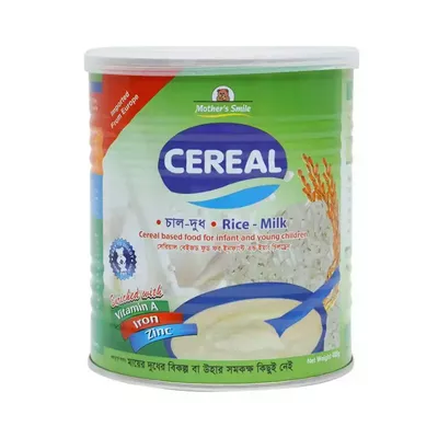 Mother's Smile Cereal Rice + Milk Tin 400g